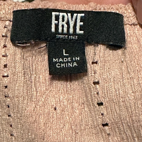 Frye Womens Textured Blouson Sleeve Blouse Pink. - Picture 7 of 7